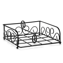 Porte-serviettes de table, porte-serviettes de cuisine, porte-serviettes plat, noir
