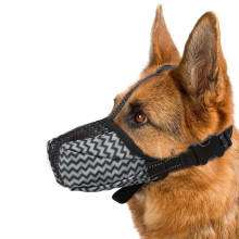 Focinho de Cachorro, Focinho Respirável de Malha de Ar para Cães de Tamanho Médio e para Evitar e Morder Latidos, Focinho Macio M