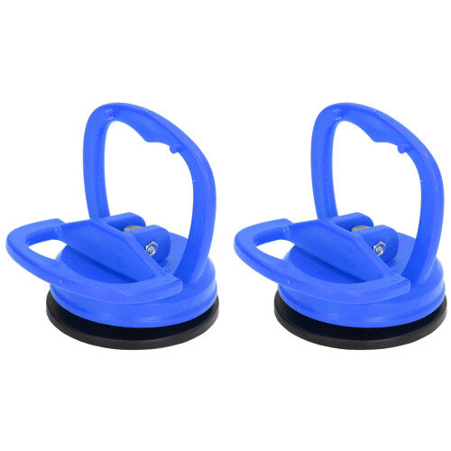 2pcs Suction Cup Puller Big Pull One Hand Buckle Suction Cup Lifter for Ceramic Tile Car Shell Phone Disassembly ToolBlue 1