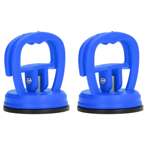 2pcs Suction Cup Puller Big Pull One Hand Buckle Suction Cup Lifter for Ceramic Tile Car Shell Phone Disassembly ToolBlue 2