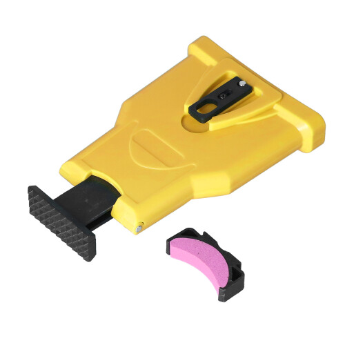 Chainsaw Sharpener Universal Protable Chainsaw Teeth Sharpener for 14 16 18 20 Inch 2 Holes Chain Saw BarYellow 2