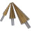 3PCS/Set Step Drill Bit Triangular Shank High Speed Steel Cone Drilling Hole Tool Set with Aluminum Case 5