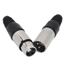 30Pcs 3 Pin XLR Solder Type Connector 15 Male + 15 Female Plug Cable Connector Microphone Audio Socket