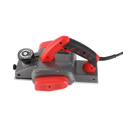 Plaina elétrica para madeira de 1000 W e 16000 RPM com ajuste de profundidade e trava automática. 2
