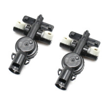 2X Headlight Water Spray Nozzle Washer Jet Connector Adapter Holder for