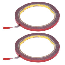 2X Strong Permanent Double Sided Super Sticky Foam Tape Roll For Vehicle Car, Red 6MM x