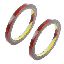 2X Strong Permanent Double Sided Super Sticky Foam Tape Roll For Vehicle Car, Red 8MM x