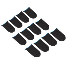 18-Pin Carbon Fiber Finger Sleeves for PUBG Mobile Games Contact Screen Finger Sleeves(72 Pcs)