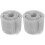 2Pcs Durable Stainless Steel Gutter Guard Mesh Silver Leaf Screen 3