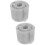 2Pcs Durable Stainless Steel Gutter Guard Mesh Silver Leaf Screen 8