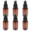 6Pcs Plastic Lotion Bottles Brown Durable Lightweight Cosmetic Storage 4