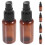 6Pcs Plastic Lotion Bottles Brown Durable Lightweight Cosmetic Storage 5