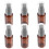6Pcs Plastic Lotion Bottles Brown Durable Lightweight Cosmetic Storage 8