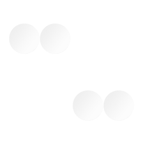 4Pcs Clear Acrylic Round Discs Premium Transparent DIY Craft Blanks 1