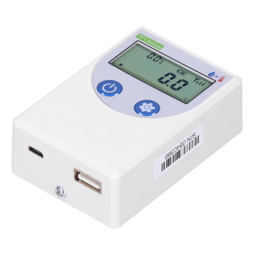Termômetro e higrômetro LCD com Wi-Fi, controle remoto via celular e alertas. 1