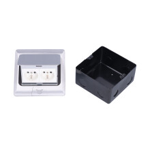 Aluminum Alloy Floor Box Socket IP40 Waterproof 2-Way 250V 16A