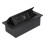 Table Pop Up Socket with Dual USB, 250V, 13A, Black 1