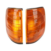 2pcs Amber Corner Parking Light Housing for Mercedes-Benz E-Class W124 1985-1995