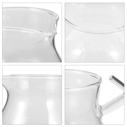 Clear Glass Pitcher for Home Tea Dispensing with Handle and Stylish Design 2