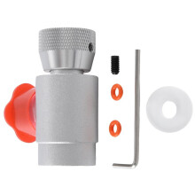 CO2 Gas Vulling Refil Adapter Connector W21.8-14 voor Soda Maker Tank Zilver Gereedschap Accessoires Vervanging