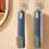 Shoe Brush Hard Bristle Blue White Plastic 1 Pack 6