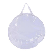 Round Dustproof Bag for Wreaths Storage Containers with Double Zipper and Reinforced Handle Large Capacity Folding Tool