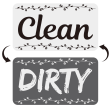 Dishwasher Magnet Clean Dirty Sign, Sliding Dishwasher Sign - Kitchen or Office Gadget - Perfect Housewarming Gift