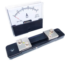 Set analoge paneelstroommeter DH-670 0-50A DC & shunt