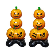 Set di palloncini in lamina per Halloween: zucca, fantasma o scheletro