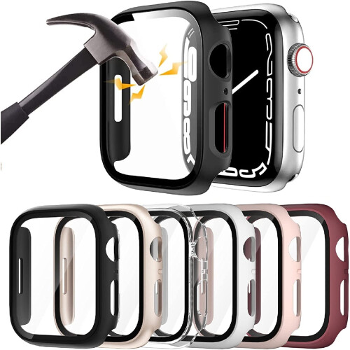 Σκληρή θήκη υπολογιστή XiHAMA6-Pack συμβατή με το Apple Watch Series10 + Προστατευτικό από