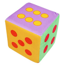 Giant Foam Dices Assorted Colors - 1 Piece Traditional Dices for Math Colorful Dot