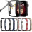 Σκληρή θήκη υπολογιστή XiHAMA6-Pack συμβατή με το Apple Watch Series10 + Προστατευτικό από 1