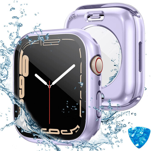 XiHAMA Αδιάβροχη θήκη προστασίας οθόνης 2 σε 1 για Apple Watch Series10 46mm – Κάλυμμα προσώπου
