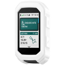 XiHAMA silikonetui kompatibel med Garmin Edge MTB, bærbart deksel, beskyttende erme, vanntett og fallsikker, hvit