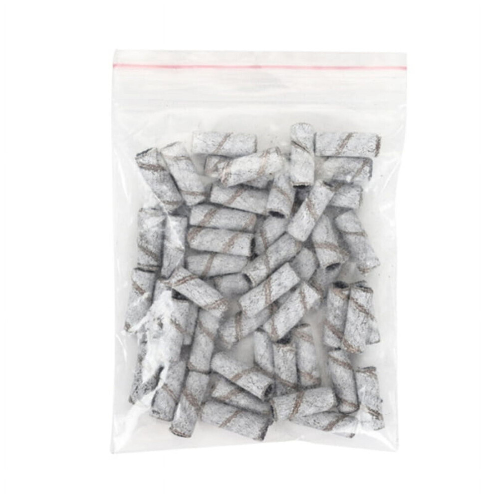 80/120/150/180/240Grit Mini Sanding Bands Stainless Steel Nail Drill Bits Mandrel Electric Manicure Accessories Tool