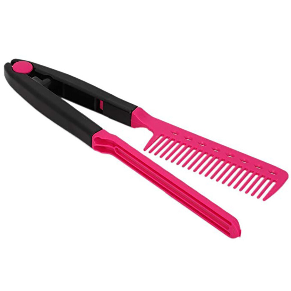 Hair Straightener Hair Dress Styling V Shape Comb DIY Salon Hairdressing