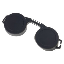 set siliconen oculairkapjes (binnendiameter 42-45 mm), objectiefkapjes (optioneel) (52-55 mm).