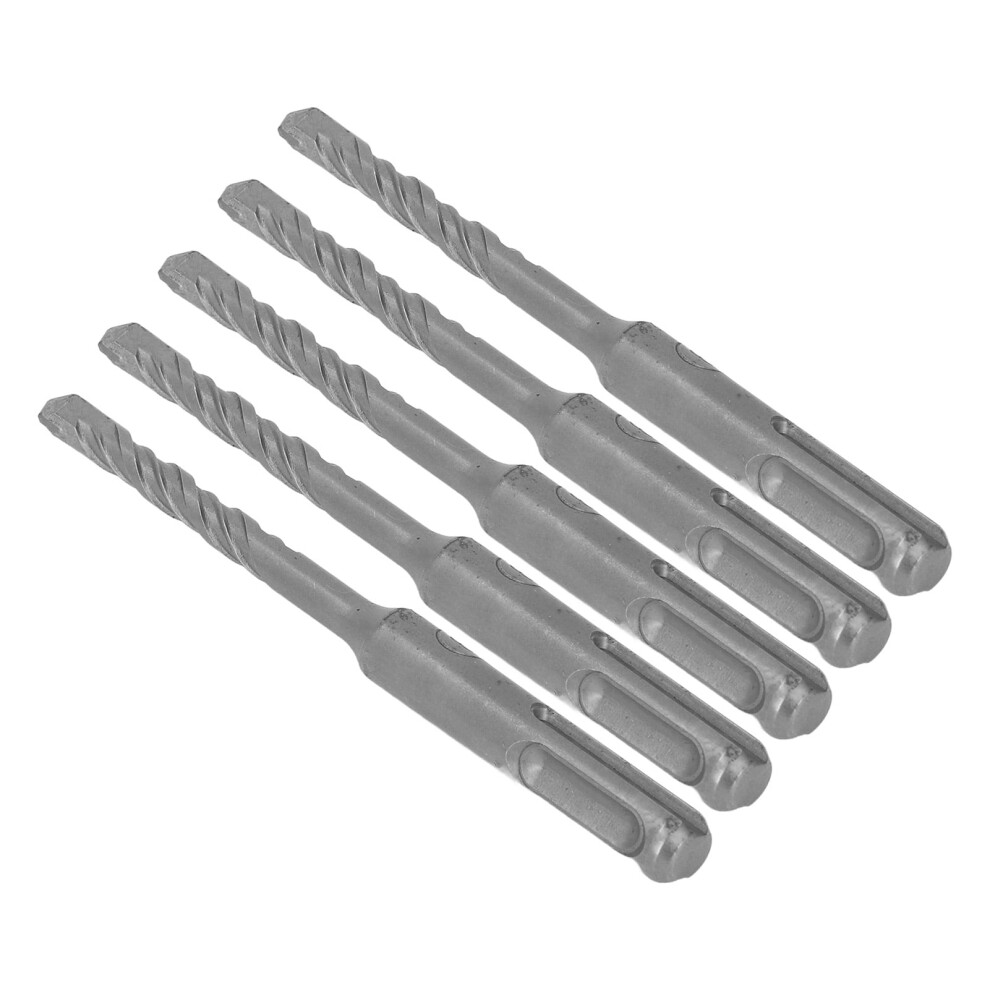 Impact Hammer Drill Bit Spiral 2 Flutes For Brick Stone Concrete 5Pcs 9028731193663