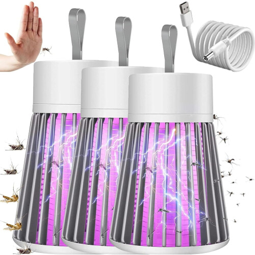 LED Bug Zapper 2.0-2024 Καλοκαιρινό Νέο Φορητό Zapper, Φόρτιση USB και Χαμηλού Θορύβου,