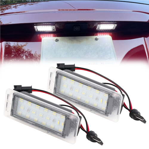2x18LED nummerpladelys 6000K vandtæt E4 til Chevrolet Corvette 2014-2019