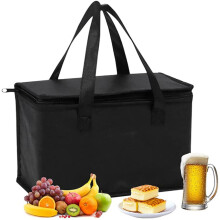 Grands sacs isothermes pour courses, sacs fourre-tout pliables et lavables avec fermeture éclair et poignées robustes – Compatibles avec la