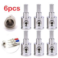 6-teiliger Eingangswiderstandsreduzierer 1/0 Gauge auf 4 Gauge Kabelreduzierer Strom-/Masseeingangsreduzierer