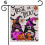 Σημαία Κήπου για το Halloween12x18, Διπλής Όψης, Μωβ Σημαίες Κήπου με Νάνους, Ριγέ Κάθετη 1
