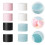 Plastic Bottles Jars Blue Travel-Friendly 8pcs 5.3x5.3cm 5