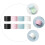 Plastic Bottles Jars Blue Travel-Friendly 8pcs 5.3x5.3cm 7