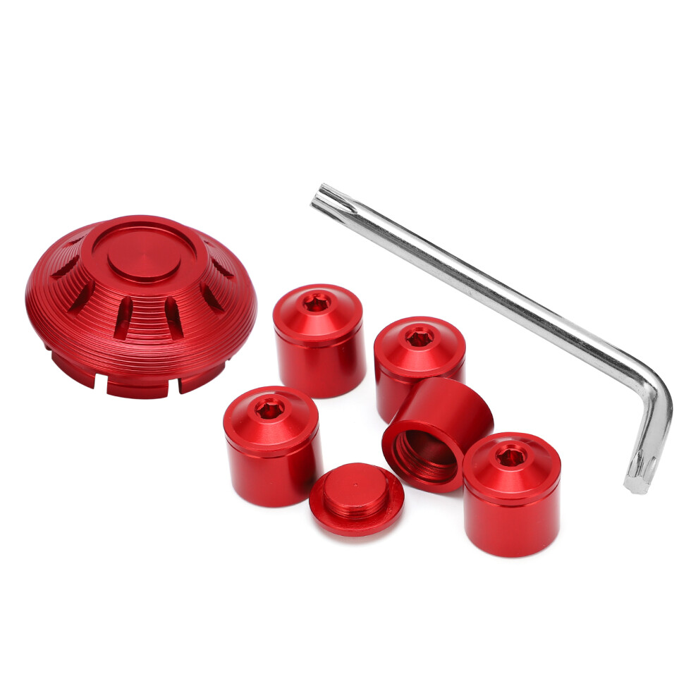 6Pcs Motorcycle Hubcap For Vespa Gts Gtv 250 300 2017Â2020 Red 6901391521683
