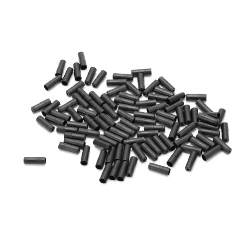 100pcs Black Plastic Brake Cable End Caps for 5mm Wire Tubes