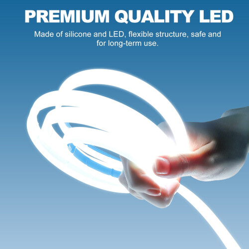 Flexible Car Hood LED Strip White Silicone 1 Pack 2