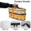 Portable Steamer Case Pumpkin Leaves Lightweight Travel Bag 5
