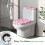 Κάλυμμα καπακιού τουαλέτας Stylish2Pack με μοτίβο άνθη κερασιάς, κάλυμμα καθίσματος 4
